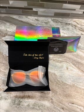 Vintage Frames Company, Orange Mirrored VR/AR Protective Sunglasses